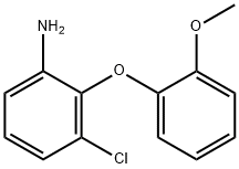 3-CHLORO-2-(2-METHOXYPHENOXY)PHENYLAMINE Struktur