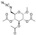 METHYL 2,3,4,TRI-O-ACETYL-6-AZIDO-6-DEOXY-ALPHA-D-GLUCOPYRANOSIDE Struktur