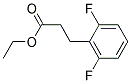 3-(2,6-DIFLUORO-PHENYL)-PROPIONIC ACID ETHYL ESTER Struktur