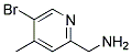 C-(5-BROMO-4-METHYL-PYRIDIN-2-YL)-METHYLAMINE Struktur