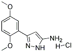 3-(2,5-DIMETHOXYPHENYL)-1H-PYRAZOL-5-AMINE HYDROCHLORIDE Struktur