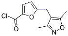 5-[(3,5-DIMETHYLISOXAZOL-4-YL)METHYL]-2-FUROYL CHLORIDE Struktur