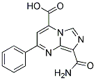 8-(AMINOCARBONYL)-2-PHENYLIMIDAZO[1,5-A]PYRIMIDINE-4-CARBOXYLIC ACID Struktur