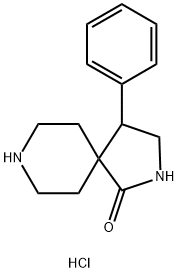 4-PHENYL-2,8-DIAZASPIRO[4.5]DECAN-1-ONE HYDROCHLORIDE Struktur