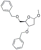 METHYL-3-5-DI-O-BENZYL-2-DEOXY-D-ERYTHRO-PENTOFURANOSIDE Struktur