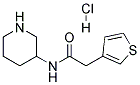 N-PIPERIDIN-3-YL-2-THIOPHEN-3-YL-ACETAMIDE HYDROCHLORIDE Struktur