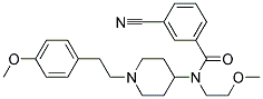 3-CYANO-N-(2-METHOXYETHYL)-N-(1-[2-(4-METHOXYPHENYL)ETHYL]PIPERIDIN-4-YL)BENZAMIDE Struktur