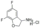 5,7-DIFLUORO-2,3-DIHYDRO-BENZOFURAN-3-YLAMINE HYDROCHLORIDE Struktur