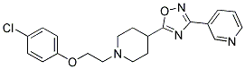 3-(5-(1-[2-(4-CHLOROPHENOXY)ETHYL]PIPERIDIN-4-YL)-1,2,4-OXADIAZOL-3-YL)PYRIDINE Struktur