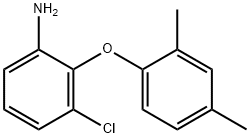 3-CHLORO-2-(2,4-DIMETHYLPHENOXY)ANILINE Struktur