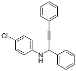 (4-CHLORO-PHENYL)-(1,3-DIPHENYL-PROP-2-YNYL)-AMINE Struktur