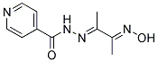 N'-(2-(HYDROXYIMINO)-1-METHYLPROPYLIDENE)ISONICOTINOHYDRAZIDE Struktur