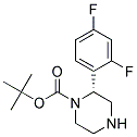 (R)-2-(2,4-DIFLUORO-PHENYL)-PIPERAZINE-1-CARBOXYLIC ACID TERT-BUTYL ESTER Struktur