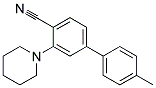 4'-METHYL-3-PIPERIDIN-1-YL-BIPHENYL-4-CARBONITRILE Struktur