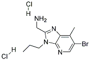 C-(6-BROMO-7-METHYL-3-PROPYL-3H-IMIDAZO[4,5-B]PYRIDIN-2-YL)-METHYLAMINE DIHYDROCHLORIDE Struktur