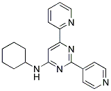 N-CYCLOHEXYL-6-PYRIDIN-2-YL-2-PYRIDIN-4-YLPYRIMIDIN-4-AMINE Struktur