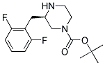 (R)-3-(2,6-DIFLUORO-BENZYL)-PIPERAZINE-1-CARBOXYLIC ACID TERT-BUTYL ESTER Struktur