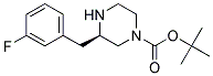 (R)-3-(3-FLUORO-BENZYL)-PIPERAZINE-1-CARBOXYLIC ACID TERT-BUTYL ESTER Struktur