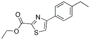 4-(4-ETHYL-PHENYL)-THIAZOLE-2-CARBOXYLIC ACID ETHYL ESTER Struktur