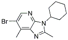 6-BROMO-3-CYCLOHEXYL-2,7-DIMETHYL-3H-IMIDAZO[4,5-B]PYRIDINE Struktur