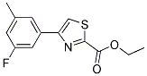 4-(3-FLUORO-5-METHYL-PHENYL)-THIAZOLE-2-CARBOXYLIC ACID ETHYL ESTER Struktur