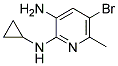 5-BROMO-N2-CYCLOPROPYL-6-METHYL-PYRIDINE-2,3-DIAMINE Struktur