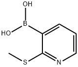 2-(METHYLSULFANYL)PYRIDIN-3-YLBORONIC ACID Struktur