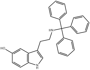 3-[2-(TRITYL-AMINO)-ETHYL]-1H-INDOL-5-OL Struktur