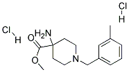 METHYL 4-AMINO-1-(3-METHYLBENZYL)PIPERIDINE-4-CARBOXYLATE DIHYDROCHLORIDE Struktur