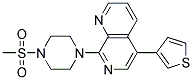 8-[4-(METHYLSULFONYL)PIPERAZIN-1-YL]-5-(3-THIENYL)-1,7-NAPHTHYRIDINE Struktur