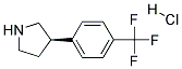 (R)-3-(4-(TRIFLUOROMETHYL)PHENYL)PYRROLIDINE HYDROCHLORIDE Struktur