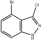 4-BROMO-3-CHLORO [1H]INDAZOLE Struktur