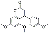 5,7-DIMETHOXY-4-(4-METHOXY-PHENYL)-CHROMAN-2-ONE Struktur