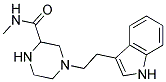 4-[2-(1H-INDOL-3-YL)ETHYL]-N-METHYLPIPERAZINE-2-CARBOXAMIDE Struktur