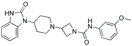 N-(3-METHOXYPHENYL)-3-[4-(2-OXO-2,3-DIHYDRO-1H-BENZIMIDAZOL-1-YL)PIPERIDIN-1-YL]AZETIDINE-1-CARBOXAMIDE Struktur