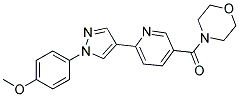 4-((6-[1-(4-METHOXYPHENYL)-1H-PYRAZOL-4-YL]PYRIDIN-3-YL)CARBONYL)MORPHOLINE Struktur