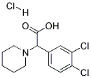 (3,4-DICHLORO-PHENYL)-PIPERIDIN-1-YL-ACETIC ACID HYDROCHLORIDE Struktur