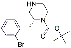 (R)-2-(2-BROMO-BENZYL)-PIPERAZINE-1-CARBOXYLIC ACID TERT-BUTYL ESTER Struktur