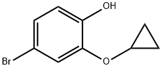 4-BROMO-2-CYCLOPROPOXY-PHENOL Struktur