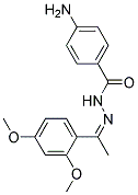 4-AMINO-BENZOIC ACID [1-(2,4-DIMETHOXY-PHENYL)-ETHYLIDENE]-HYDRAZIDE Struktur