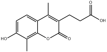 3-(7-HYDROXY-4,8-DIMETHYL-2-OXO-2H-CHROMEN-3-YL)-PROPIONIC ACID Struktur