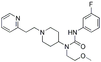 N'-(3-FLUOROPHENYL)-N-(2-METHOXYETHYL)-N-[1-(2-PYRIDIN-2-YLETHYL)PIPERIDIN-4-YL]UREA Struktur