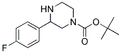 3-(4-FLUORO-PHENYL)-PIPERAZINE-1-CARBOXYLIC ACID TERT-BUTYL ESTER Struktur