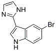 5-BROMO-3-(1H-IMIDAZOL-2-YL)-1H-INDOLE Struktur