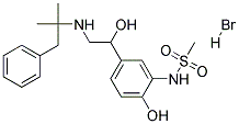 N-(2-HYDROXY-5-(1-HYDROXY-2-(2-METHYL-1-PHENYLPROPAN-2-YLAMINO)ETHYL)PHENYL)METHANESULFONAMIDE HBR Struktur