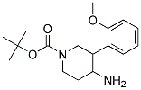 TERT-BUTYL 4-AMINO-3-(2-METHOXYPHENYL)PIPERIDINE-1-CARBOXYLATE Struktur