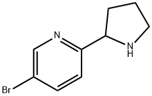 5-BROMO-2-PYRROLIDIN-2-YL-PYRIDINE Struktur