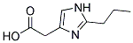 (2-PROPYL-1H-IMIDAZOL-4-YL)-ACETIC ACID Struktur