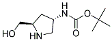 (2R,4S)-2-HYDROXYMETHYL-4-BOC-AMINO PYRROLIDINE Struktur