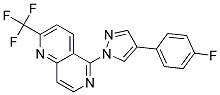 5-[4-(4-FLUOROPHENYL)-1H-PYRAZOL-1-YL]-2-(TRIFLUOROMETHYL)-1,6-NAPHTHYRIDINE Struktur